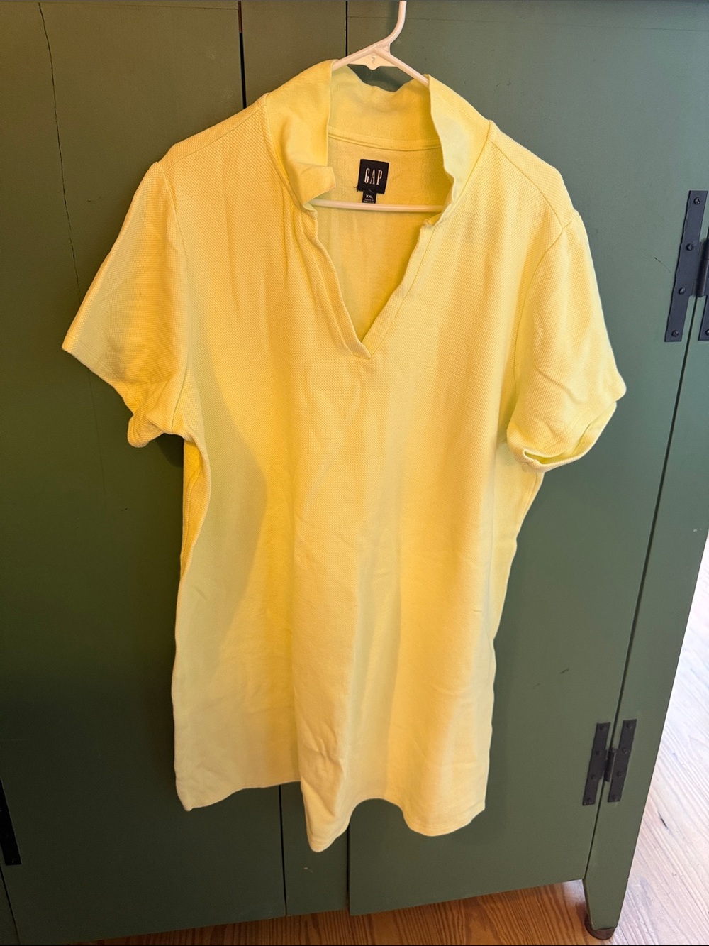 GAP Lemon V-Neck Polo Tunic Dress